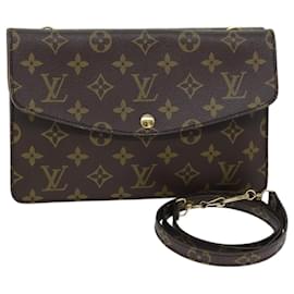 Louis Vuitton-LOUIS VUITTON Monogram Double Rabat Shoulder Bag M51815 LV Auth yk12453-Monogram