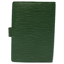 Louis Vuitton-LOUIS VUITTON Epi Agenda PM Day Planner Cubierta Verde R20054 LV Auth 75038-Verde