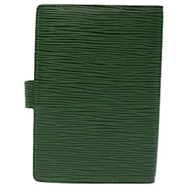 Louis Vuitton-LOUIS VUITTON Epi Agenda PM Day Planner Cover Green R20054 LV Auth 75038-Green