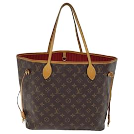 Louis Vuitton-Borsa tote LOUIS VUITTON con monogramma Neverfull MM M40156 LV Auth 74751-Monogramma