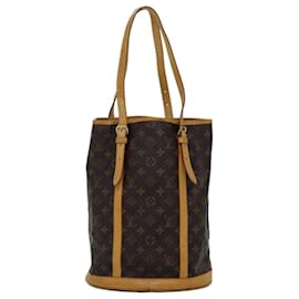 Louis Vuitton-LOUIS VUITTON Monogram Bucket GM Shoulder Bag M42236 LV Auth 75082-Monogram