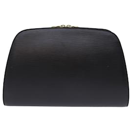 Louis Vuitton-LOUIS VUITTON Epi Dauphine GM Cosmetic Pouch Black M48432 LV Auth bs14224-Black