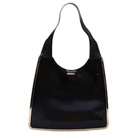 Gucci-GUCCI Shoulder Bag patent Black 002 2046 0447 Auth ar11845-Black