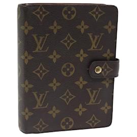 Louis Vuitton-Agenda con monograma de LOUIS VUITTON Funda para agenda de día MM R20105 LV Auth bs14153-Monograma