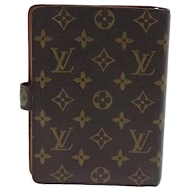 Louis Vuitton-LOUIS VUITTON Monogram Agenda MM Day Planner Copertina R20105 LV Auth bs14153-Monogramma