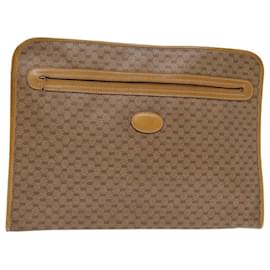 Gucci-GUCCI GG Supreme Porte-documents Porte-documents PVC Beige 015 399 0282 Auth bs14105-Beige