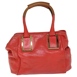 Chloé-Bolso de mano Chloe Etel Cuero Rojo Auth yk12587-Roja