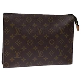 Louis Vuitton-LOUIS VUITTON Monogram Poche Toilette 26 Bolsa M47542 Autenticação de LV 75025-Monograma