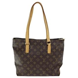 Louis Vuitton-LOUIS VUITTON Monogramm Cabas Piano Tragetasche M51148 LV Auth 74914-Monogramm