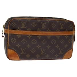 Louis Vuitton-LOUIS VUITTON Monogramm Compiegne 28 Clutch M51845 LV Auth 74900-Monogramm