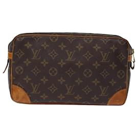 Louis Vuitton-LOUIS VUITTON Monogram Compiegne 28 Clutch Bag M51845 LV Auth 74900-Monogram