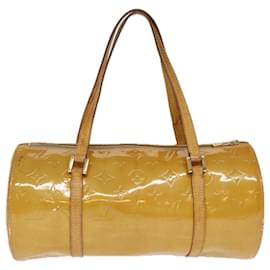 Louis Vuitton-LOUIS VUITTON Monogramm Vernis Bedford Handtasche Beige M91006 LV Auth 74366-Beige