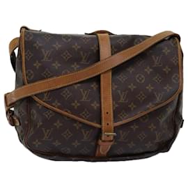 Louis Vuitton-Bolsa de ombro LOUIS VUITTON Monograma Saumur 35 M42254 Autenticação de LV 74714-Monograma