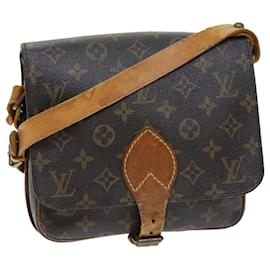 Louis Vuitton-LOUIS VUITTON Monogramm Cartouchiere MM Umhängetasche M51253 LV Auth 73936-Monogramm