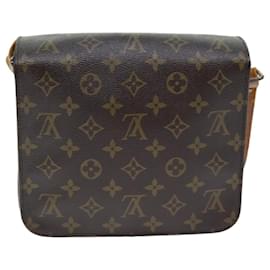 Louis Vuitton-LOUIS VUITTON Monogramm Cartouchiere MM Umhängetasche M51253 LV Auth 73936-Monogramm