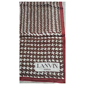 Lanvin-Foulards-Marron,Beige,Bordeaux