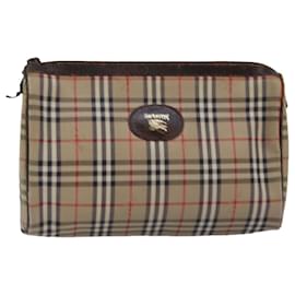 Autre Marque-Burberrys Nova Check-Tasche aus Canvas in Beige, Auth.-BS14239-Beige