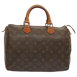 Louis Vuitton-LOUIS VUITTON Monogram Speedy 30 Handtasche M41526 LV Auth 74171-Monogramm