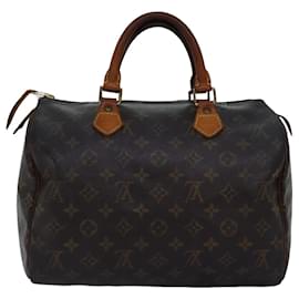 Louis Vuitton-LOUIS VUITTON Monogram Speedy 30 Hand Bag M41526 LV Auth 74090-Monogram