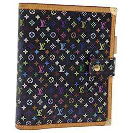 Louis Vuitton-LOUIS VUITTON Agenda Multicolor GM Day Planner Cover Nero R20893 Auth mr202-Nero