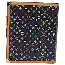 Louis Vuitton-LOUIS VUITTON Agenda Multicolor GM Day Planner Cover Nero R20893 Auth mr202-Nero