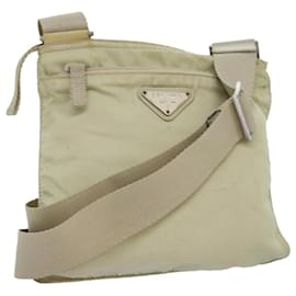 Prada-PRADA Shoulder Bag Nylon Beige Auth yk12571-Beige
