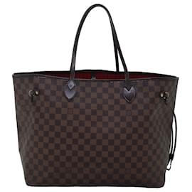 Louis Vuitton-LOUIS VUITTON Damier Ebene Neverfull GM Tote Bag N51106 LV Auth 74337-Autre