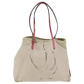 Louis Vuitton-LOUIS VUITTON Cabas MM Tote Bag Canvas Pink Coraille M94502 LV Auth 74101-Pink,Other