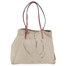 Louis Vuitton-Bolso tote LOUIS VUITTON Cabas MM Lona rosa Coraille M94502 LV Auth 74101-Rosa,Otro