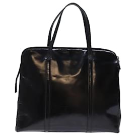 Prada-PRADA Borsa tote Pelle verniciata Nera Auth bs14088-Nero