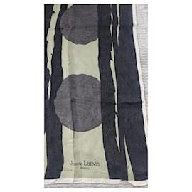 Lanvin-Silk scarves-Brown,Green