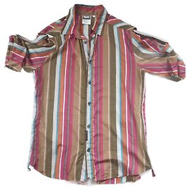 Camisa de algodón a rayas Dolce & Gabbana Multicolor