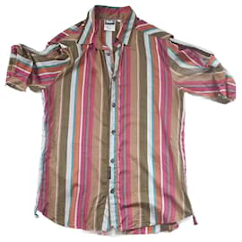 Camicia a righe in cotone Dolce & Gabbana Multicolore