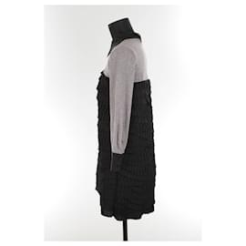 Manoush-vestido de algodón-Negro