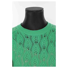 Eric Bompard-vestido de algodón-Verde