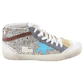 Golden Goose-Silberne Turnschuhe-Silber