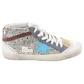Golden Goose-Silver sneakers-Silvery