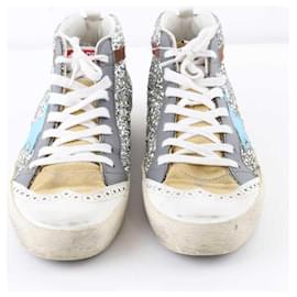 Golden Goose-Silberne Turnschuhe-Silber