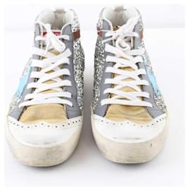 Golden Goose-Silver sneakers-Silvery