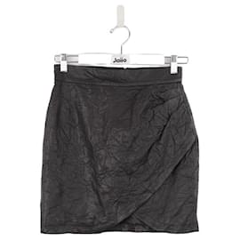 Zadig & Voltaire-Leather Mini Skirt-Black