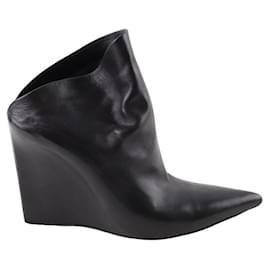 Balenciaga-Leather boots-Black