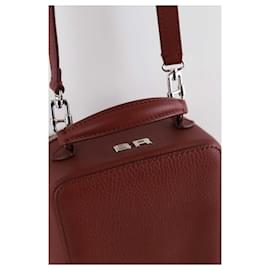 Sonia Rykiel-Leather Handbag-Dark red