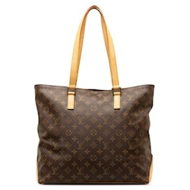 Louis Vuitton-Bolso tote marrón Louis Vuitton con monograma Cabas Mezzo-Castaño