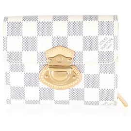 Louis Vuitton-Louis Vuitton Damier Azur Canvas Joey Wallet-White