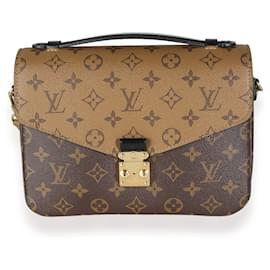 Louis Vuitton-Pochette Metis in tela con monogramma inverso Louis Vuitton-Nero