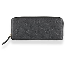 Louis Vuitton-Carteira Louis Vuitton Preta Empreinte Clemence-Preto