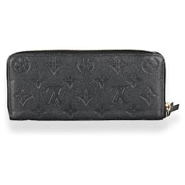 Louis Vuitton-Carteira Louis Vuitton Preta Empreinte Clemence-Preto