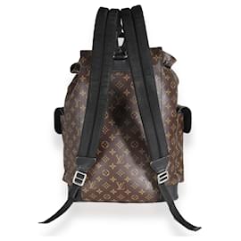 Louis Vuitton-Mochila Christopher de lona Macassar con monograma de Louis Vuitton-Castaño