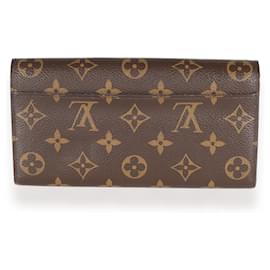 Louis Vuitton-Louis Vuitton Rose Ballerine Monogram Canvas Sarah Wallet-Brown