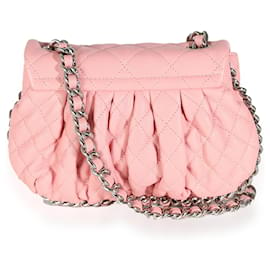 Chanel-Bolso bandolera pequeño con cadena alrededor-Rosa